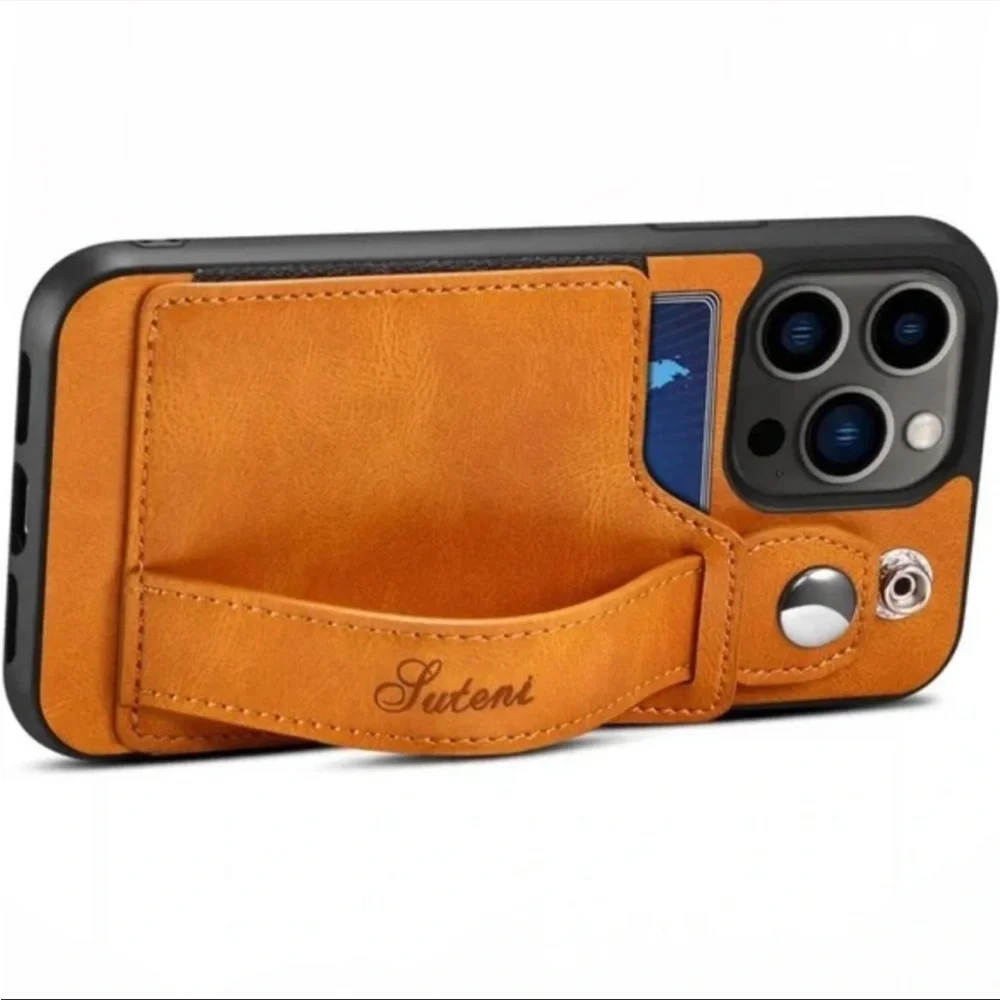 NEW LEATHER IPHONE 13 PRO MAX CASE NEW WITH STRAP